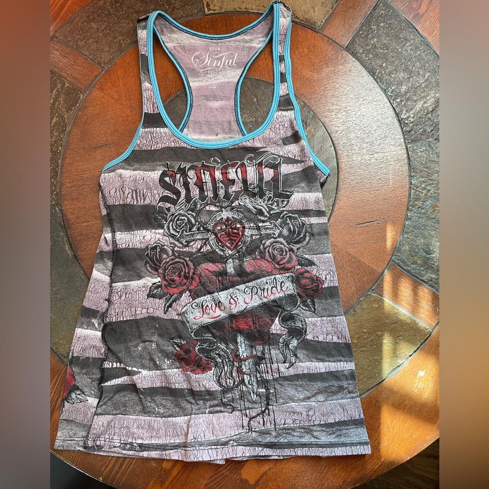 Sinful tank top size M